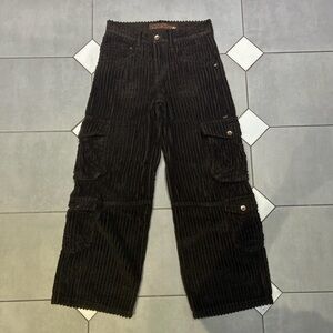 JNCO Brown 2-Wale Corduroy Quad Cargo